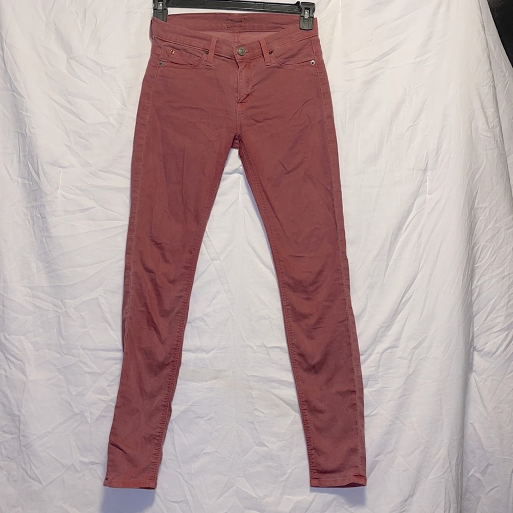 Brick red skinny jeans